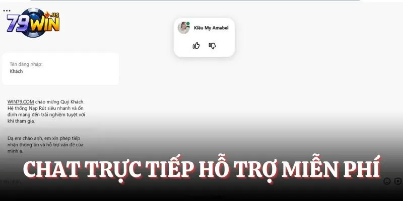 Chat trực tiếp hỗ trợ miễn phí
